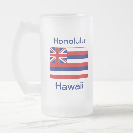 Hawaii Flag Map City Tasse (Links)