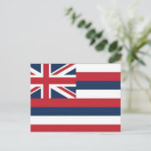 Hawaii Flag Postcard Postkarte (Stehend Vorderseite)