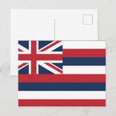 Hawaii Flag Postcard Postkarte (Vorne/Hinten)
