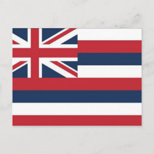 Hawaii Flag Postcard Postkarte