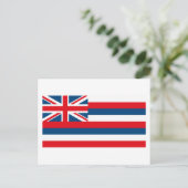 Hawaii Flag Postcard Postkarte (Stehend Vorderseite)