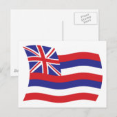 Hawaii Flag Postcard Postkarte (Vorne/Hinten)