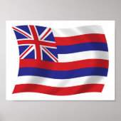 Hawaii Flag Poster Print (Vorne)