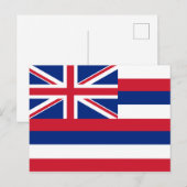 Hawaii Flag Postkarte (Vorne/Hinten)