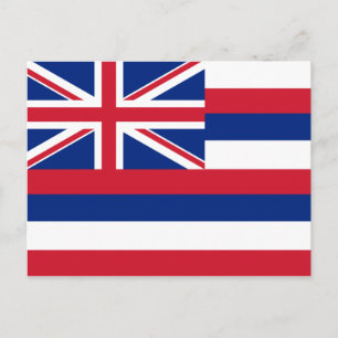 Hawaii Flag Postkarte