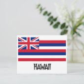 Hawaii Flag Postkarte (Stehend Vorderseite)