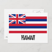 Hawaii Flag Postkarte (Vorne/Hinten)