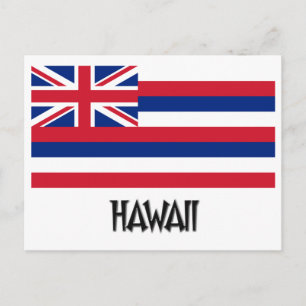 Hawaii Flag Postkarte