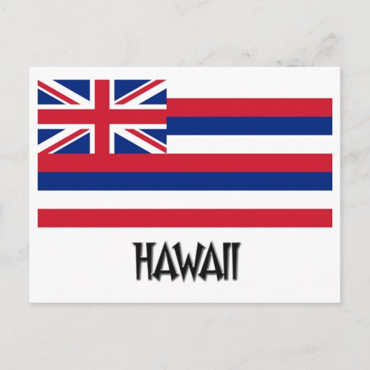 Hawaii Flag Postkarte (Vorderseite)