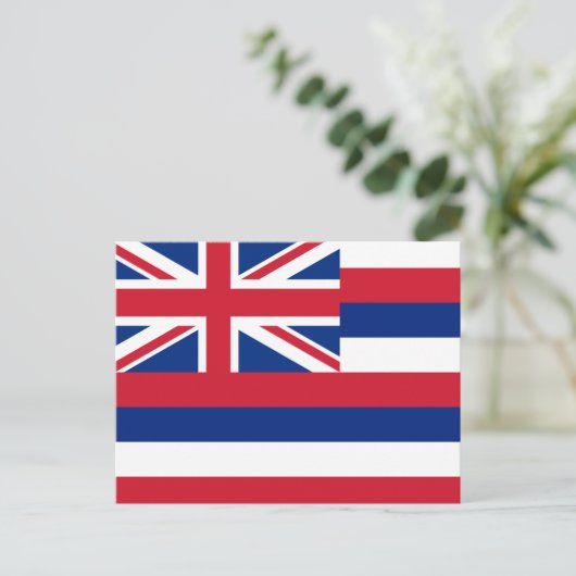 Hawaii Flag Postkarte (Stehend Vorderseite)