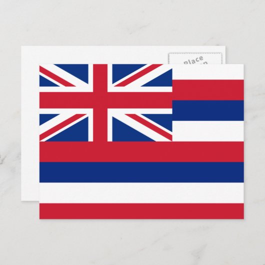 Hawaii Flag Postkarte (Vorne/Hinten)
