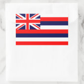 Hawaii Flag Rechteckiger Aufkleber (Tasche)