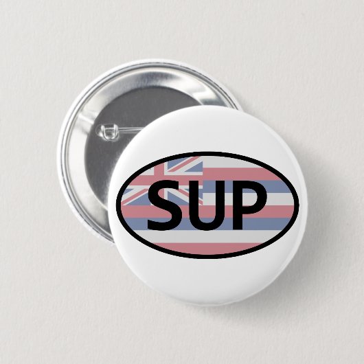 Hawaii Flag Standup Paddling Button (Vorne & Hinten)