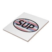 Hawaii Flag Standup Paddling Fliese (Seite)