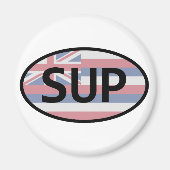 Hawaii Flag Standup Paddling Magnet (Vorne)