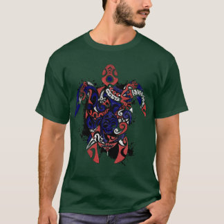 Hawaii Flag Turtle Art Design T-Shirt