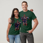 Hawaii Flag Turtle Art Design T-Shirt (Unisex)