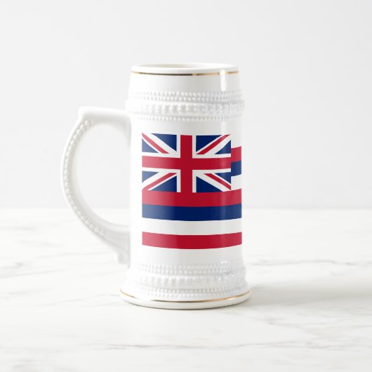 Hawaii-Flagge Bierglas (Links)