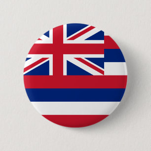 Hawaii-Flagge Button