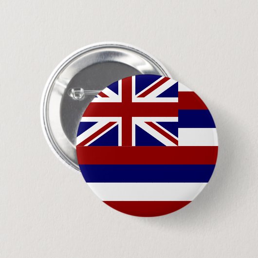 Hawaii-Flagge Button (Vorne & Hinten)