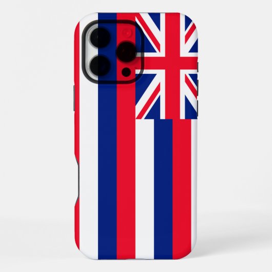 Hawaii-Flagge Design iPhone Hülle (Rückseite)