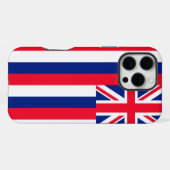 Hawaii-Flagge Design iPhone Hülle (Rückseite (Horizontal))