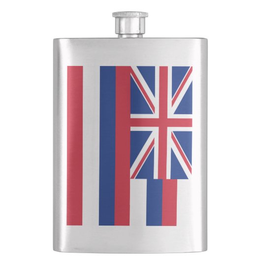 Hawaii-Flagge Flachmann (Vorderseite)