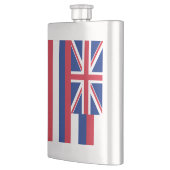 Hawaii-Flagge Flachmann (Links)