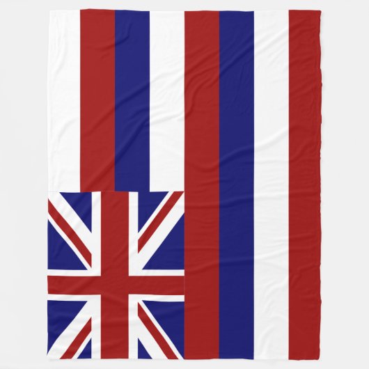 Hawaii-Flagge Fleecedecke (Vorderseite)