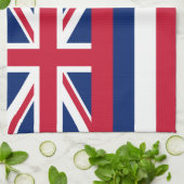 Hawaii-Flagge Geschirrtuch (Gefaltet)