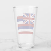 Hawaii-Flagge Glas (Rückseite)
