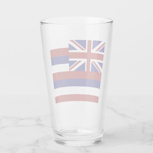 Hawaii-Flagge Glas (Rückseite)