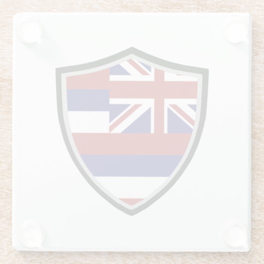 Hawaii-Flagge Glasuntersetzer (Rückseite)