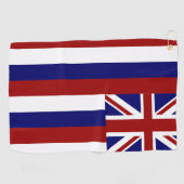 Hawaii-Flagge Golfhandtuch (Horizontal)