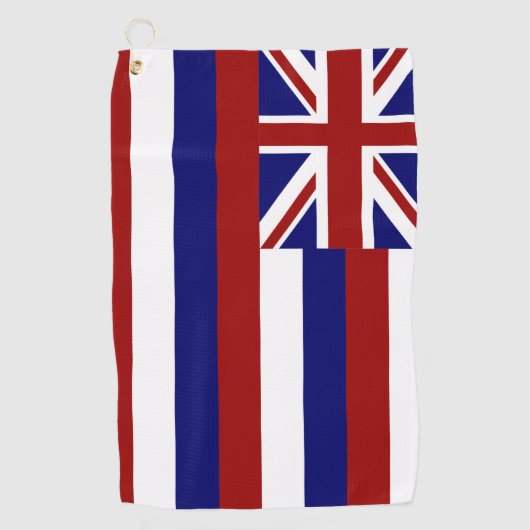 Hawaii-Flagge Golfhandtuch (Vorderseite)