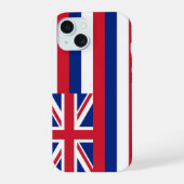 Hawaii-Flagge iPhone 15 Hülle (Rückseite)