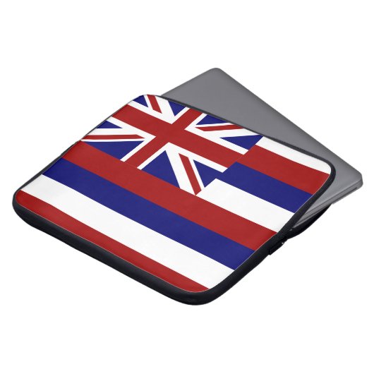 Hawaii-Flagge Laptopschutzhülle (Vorne Oben)