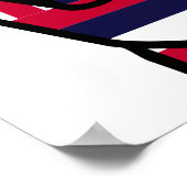 Hawaii-Flagge Poster (Ecke)