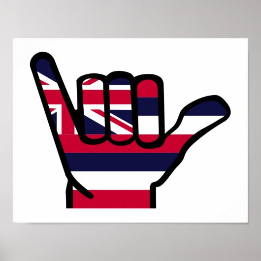 Hawaii-Flagge Poster (Vorne)