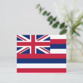 Hawaii-Flagge Postkarte (Stehend Vorderseite)