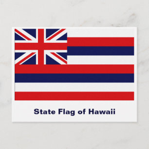 Hawaii-Flagge Postkarte