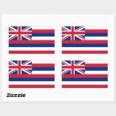 Hawaii-Flagge Rechteckiger Aufkleber (Blatt)
