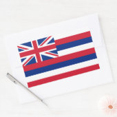 Hawaii-Flagge Rechteckiger Aufkleber (Umschlag)
