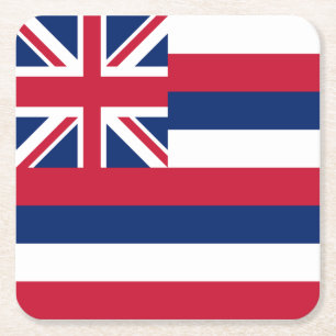 Hawaii-Flagge Rechteckiger Pappuntersetzer