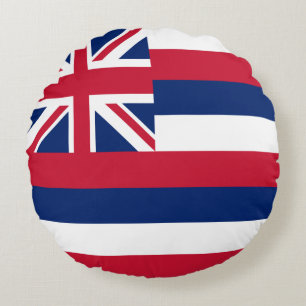 Hawaii-Flagge Rundes Kissen