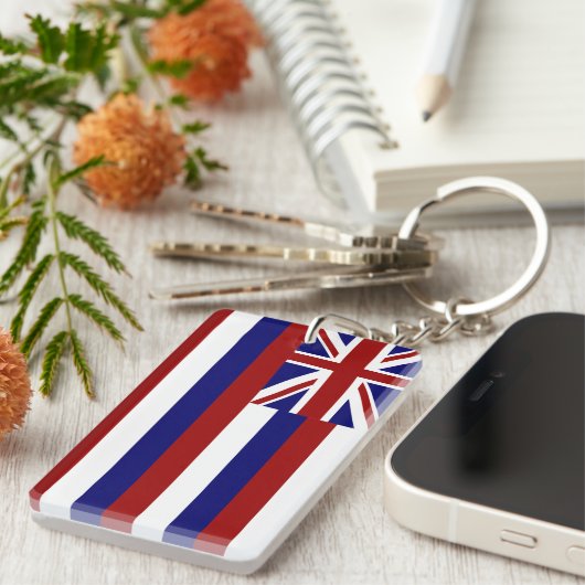 Hawaii-Flagge Schlüsselanhänger (Vorderseite rechts)