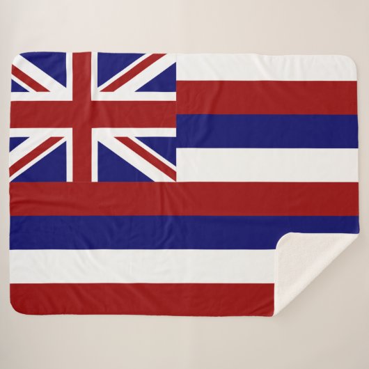 Hawaii-Flagge Sherpadecke (Vorderseite (Horizontal))
