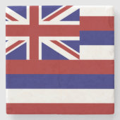 Hawaii-Flagge Steinuntersetzer (Vorderseite)