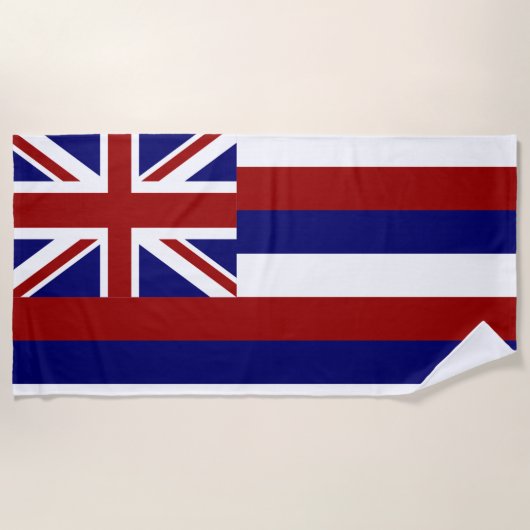 Hawaii-Flagge Strandtuch (Vorderseite)