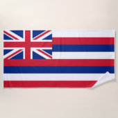 Hawaii-Flagge Strandtuch (Vorderseite)